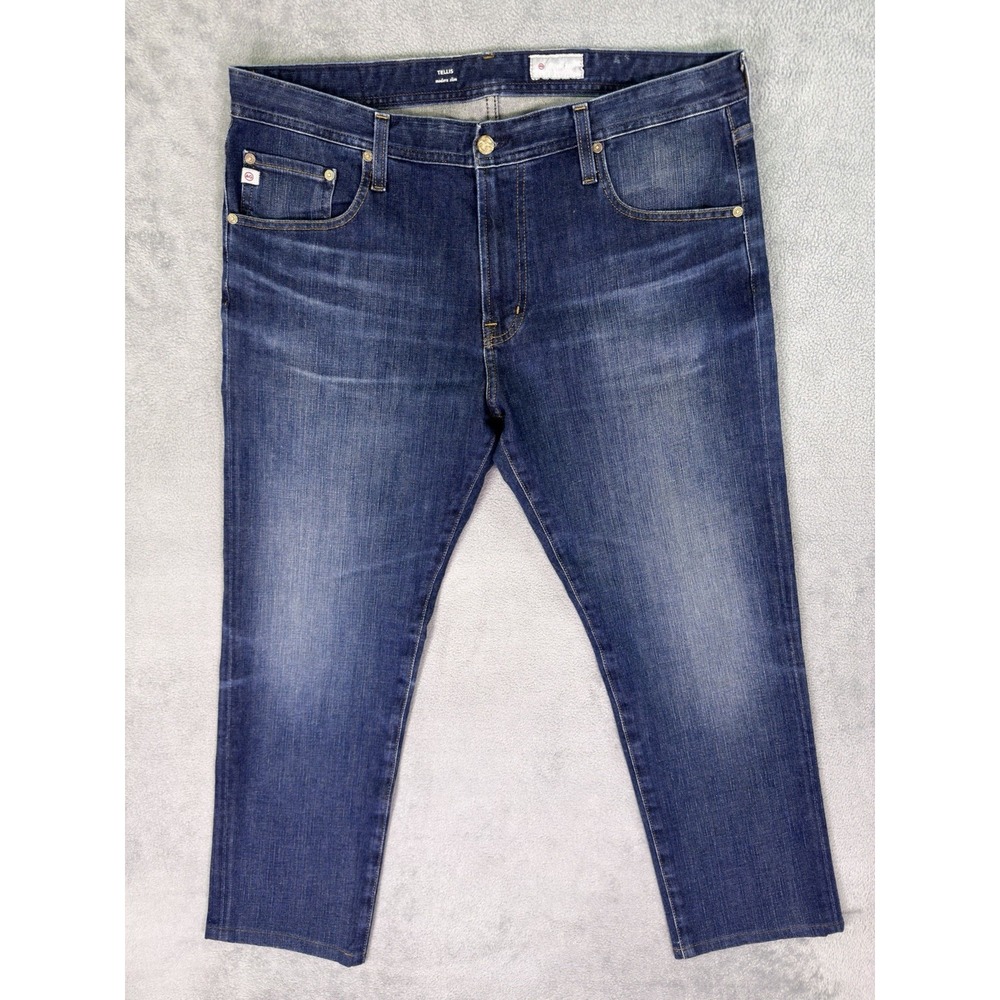 Adriano Goldschmied Jeans Mens 36x29* Blue Straight Slim Dark Wash Tellis Modern